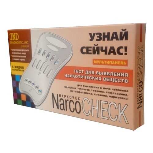 Тест Narcocheck мультипанель для выявления 5 видов наркотиков в моче 1 шт. в Горздрав