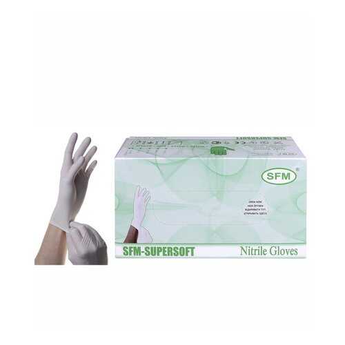 Перчатки медицинские SFM Hospital Products SUPERSOFT L голубой 100 пар в Горздрав