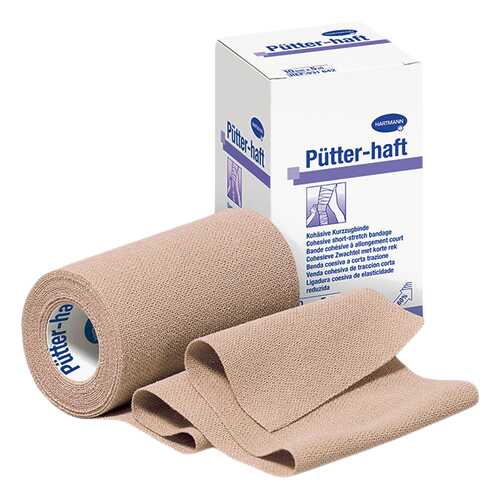 Бинт Putter-haft эластичный короткорастяжимый самофиксирующийся телесного цвета 5 м х 6 см в Горздрав