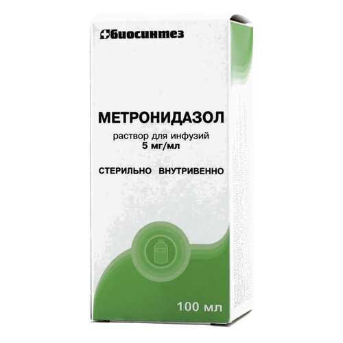 Метронидазол раствор для ин. 0.5% фл 100 мл N1 в Горздрав