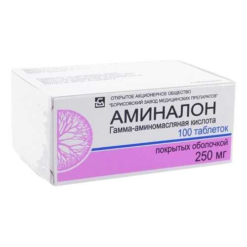 Аминалон таблетки, покрытые оболочкой 250 мг 100 шт. в Горздрав