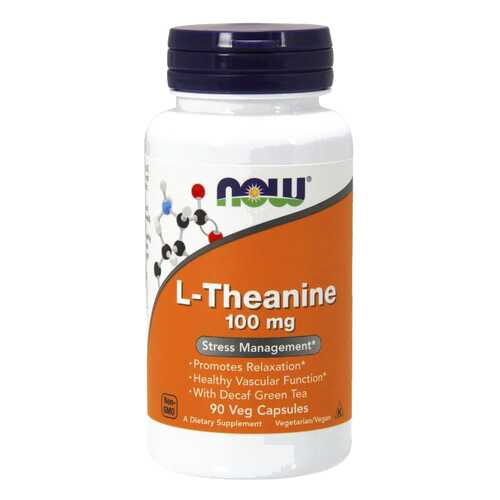 Для нервной системы NOW L-Theanine 100 мг 90 капсул в Горздрав