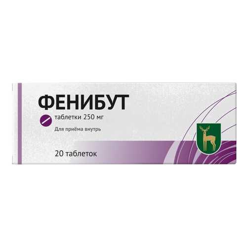 Фенибут таблетки 250 мг №20 в Горздрав