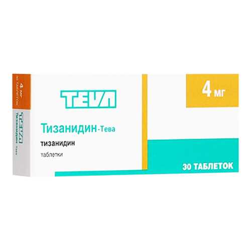 Тизанидин-Тева таблетки 4 мг №30 в Горздрав
