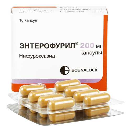 Энтерофурил капсулы 200 мг 16 шт. в Горздрав