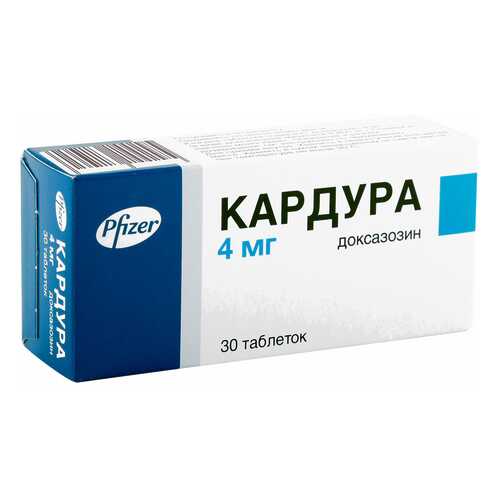 Кардура таблетки 4 мг 30 шт. в Горздрав
