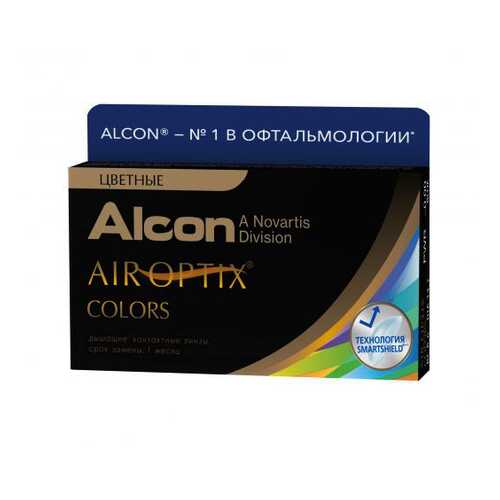 Контактные линзы Air Optix Alcon Colors 2 линзы R 8,6 D -0.00 brown в Горздрав