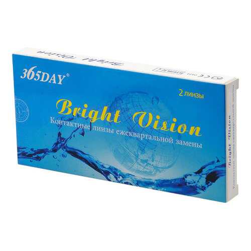 Контактные линзы 365Day Bright Vision 2 линзы R 8,6 -1,75 в Горздрав
