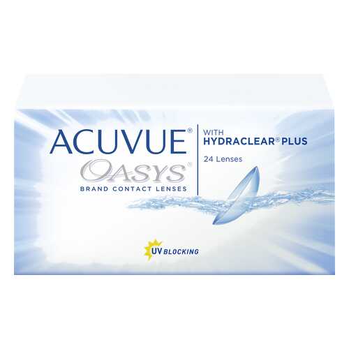 Контактные линзы Acuvue Oasys with Hydraclear Plus 24 линзы R 8,8 -2,25 в Горздрав