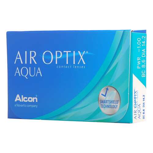Контактные линзы Air Optix Aqua 6 линз R 8,6 -7,25 в Горздрав