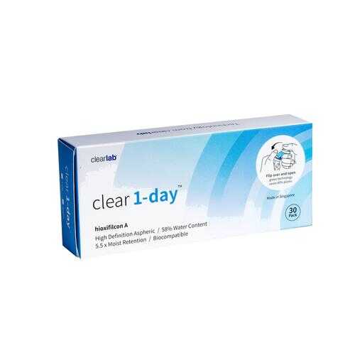 Контактные линзы ClearLab Clear 1-Day 30 линз R 8.7 -02,25 в Горздрав
