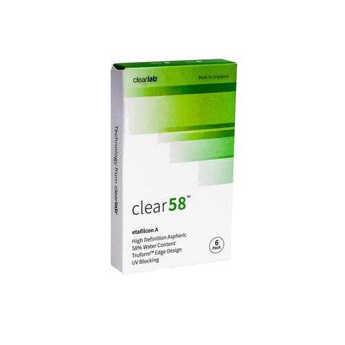 Контактные линзы ClearLab Clear 58 6 линз R 8.7 -03,25 в Горздрав