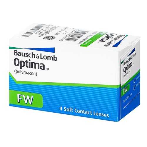 Контактные линзы Optima FW 4 линзы R 9,0 -5,75 в Горздрав