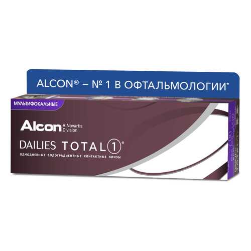 Контактные линзы Dailies Total1 Multifocal 30 линз Medium от +1,25 до +2,00 R 8,5 -3,50 в Горздрав