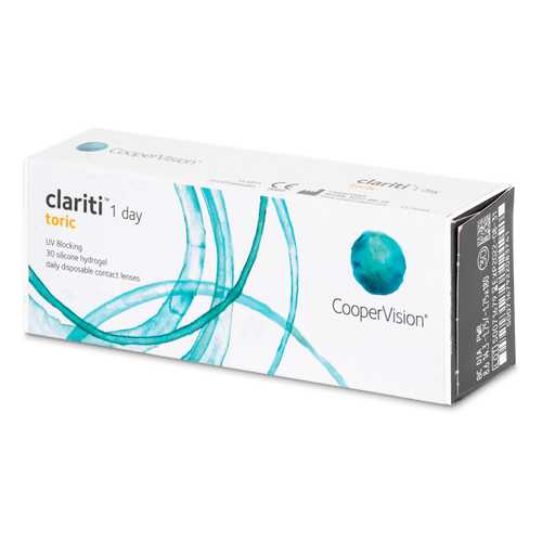 Контактные линзы Clariti 1 day toric 30 линз R 8,6 -2,25/-0,75/180 в Горздрав