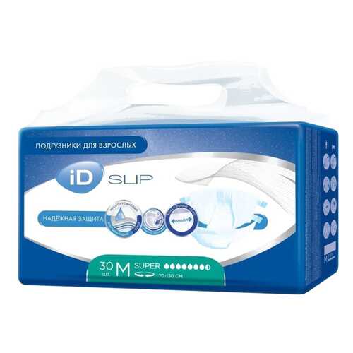 Подгузники для взрослых iD SLIP M 30 шт в Горздрав