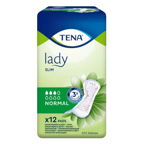 Урологические прокладки для женщин, 12 шт. Tena Lady Slim Normal в Горздрав