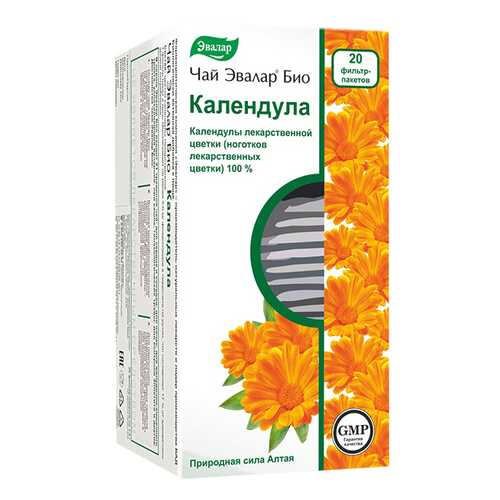 Чай Эвалар БИО календула, 20 фильтр-пакетиков в Горздрав