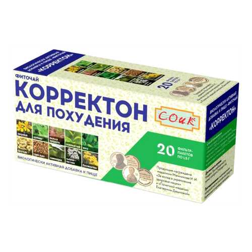 Фиточай СОиК Корректон для похудения ф/п 1,5 г 20 шт. в Горздрав