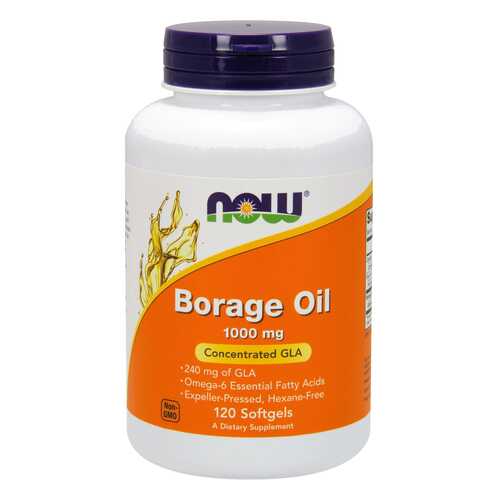 Другие масла и жиры NOW Borage Oil 60 капс. в Горздрав