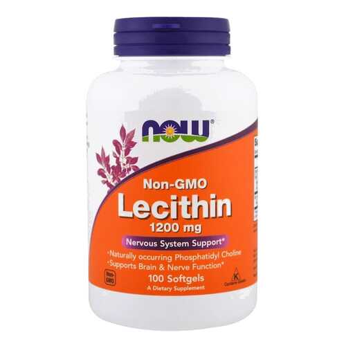 Лецитин NOW Lecithin 100 капс. натуральный в Горздрав