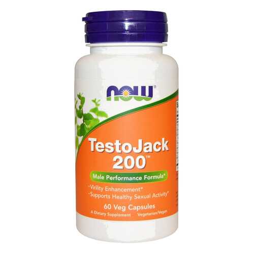 Многокомпонентный препарат NOW TestoJack 200 60 капс. натуральный в Горздрав